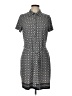 Max Studio Print Gray Casual Dress Size L - photo 1