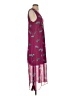 Coach Floral Pink Burgundy Cocktail Dress Size 2 - photo 4