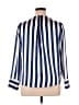 Apt. 9 100% Polyester Stripes Blue 3/4 Sleeve Blouse Size L - photo 2