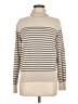 Tea n Rose Stripes Ivory Turtleneck Sweater Size M - photo 1