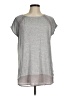 Doe & Rae Silver Short Sleeve Top Size M - photo 1