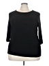 Grace Elements Black 3/4 Sleeve T-Shirt Size 3X - photo 1