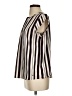 Ivanka Trump 100% Polyester Stripes Ivory Short Sleeve Blouse Size S - photo 5