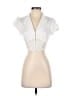 Assorted Brands White Short Sleeve Blouse Size M - photo 1