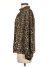 J.Crew Factory Store 100% Polyester Animal Print Brown Long Sleeve Blouse Size M - photo 5