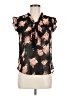 Marisol 100% Polyester Black Short Sleeve Blouse Size M - photo 1