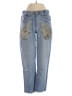 Le Superbe 100% Cotton Paisley Blue Jeans Size 26 waist - photo 1