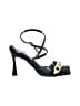 Good American Black Sandals Size 7 - photo 1