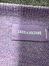 Zadig & Voltaire Purple Pullover Sweater Size M - photo 7