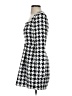 Express 100% Polyester Houndstooth Black Casual Dress Size XS - photo 5