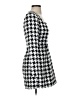 Express 100% Polyester Houndstooth Black Casual Dress Size XS - photo 4