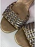 Prada 100% Leather Metallic Gold Sandals Size EU 38 - photo 7
