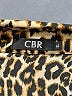 CBR Animal Print Brown Long Sleeve Blouse Size XL - photo 7