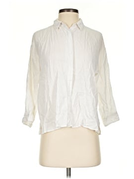 long sleeve white maxi dress Sky Blue Linen Dress Shirt main image 1
