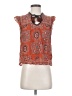 Faherty 100% Cotton Orange Sleeveless Blouse Size S - photo 1