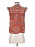 Faherty 100% Cotton Orange Sleeveless Blouse Size S - photo 2