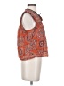 Faherty 100% Cotton Orange Sleeveless Blouse Size S - photo 4