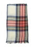 Old Navy 100% Acrylic Plaid Gray Red Scarf One size - photo 2
