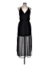 Lush 100% Polyester Solid Black Cocktail Dress Size L - photo 1