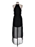 Lush 100% Polyester Solid Black Cocktail Dress Size L - photo 2