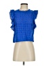 Zara Blue Sleeveless Blouse Size XS - photo 1