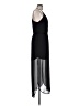 Lush 100% Polyester Solid Black Cocktail Dress Size L - photo 4