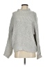 Debut Solid Gray Turtleneck Sweater Size S - photo 1