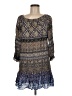 Eight Sixty 100% Rayon Paisley Blue Casual Dress Size M - photo 1