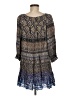 Eight Sixty 100% Rayon Paisley Blue Casual Dress Size M - photo 2