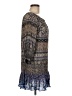 Eight Sixty 100% Rayon Paisley Blue Casual Dress Size M - photo 4