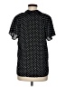 Pleione 100% Polyester Polka Dots Black Short Sleeve Blouse Size M - photo 2