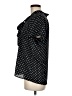 Pleione 100% Polyester Polka Dots Black Short Sleeve Blouse Size M - photo 5