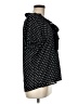 Pleione 100% Polyester Polka Dots Black Short Sleeve Blouse Size M - photo 4