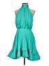 AMUR 100% Polyester Solid Teal Cocktail Dress Size 0 - photo 1