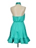 AMUR 100% Polyester Solid Teal Cocktail Dress Size 0 - photo 2
