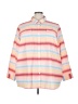 Lands' End Stripes Pink 3/4 Sleeve Blouse Size 3X - photo 1