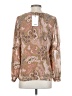 DR2 100% Polyester Tan Long Sleeve Blouse Size S - photo 2