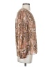 DR2 100% Polyester Tan Long Sleeve Blouse Size S - photo 4