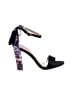 Betsey Johnson Floral Black Sandals Size 9 1/2 - photo 1