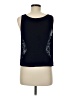 Aqua 100% Lurex Blue Sleeveless Blouse Size M - photo 2