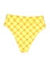 Kulani Kinis Print Yellow Swimsuit Bottoms Size M - photo 2