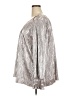 Ava & Viv 100% Polyester Metallic Silver Long Sleeve Blouse Size 3X - photo 5