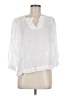 J. McLaughlin White 3/4 Sleeve Blouse Size M - photo 1