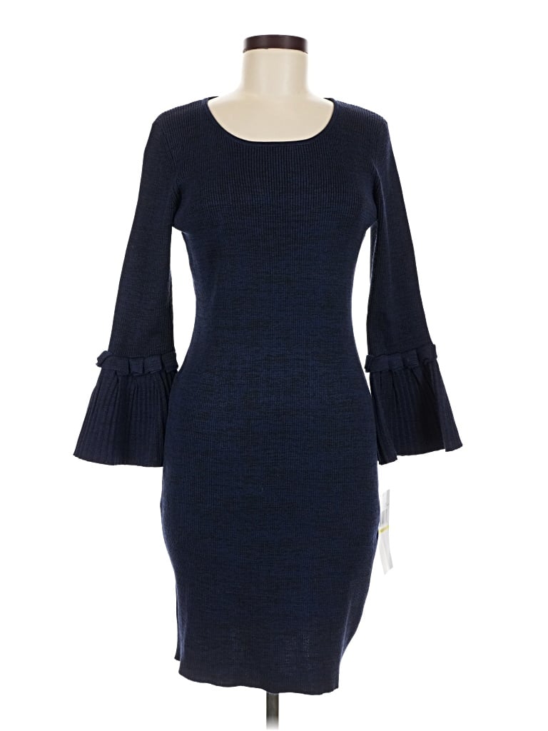 Pre-owned Nina Leonard Cocktail Dress In Blue