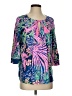 Lilly Pulitzer Blue 3/4 Sleeve Blouse Size S - photo 1