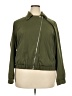Nine West 100% Polyester Solid Green Track Jacket Size XXL - photo 1