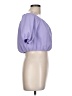 Unbranded 100% Polyester Purple Short Sleeve Blouse Size L - photo 4