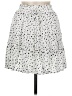 Crescent Polka Dots White Casual Skirt Size M - photo 1