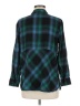 J.Jill Plaid Green Long Sleeve Button-Down Shirt Size Med Petite - photo 2