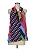 Trina Turk 100% Polyester Blue Sleeveless Blouse Size M - photo 1